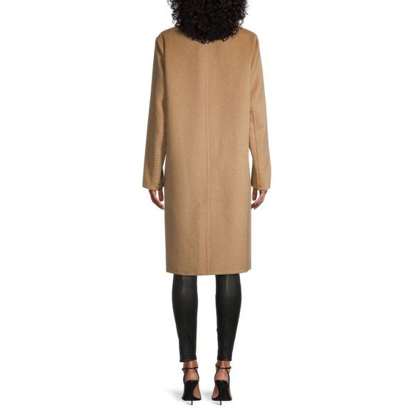 Vince Tan Wool Coat - Picture 3 of 7
